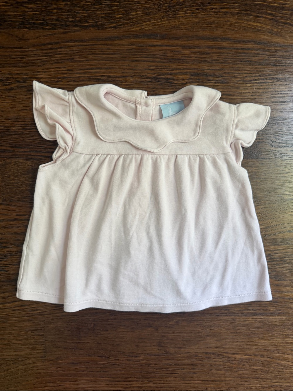 Bella Bliss Pink Pima Flutter-Sleeve Top 24m